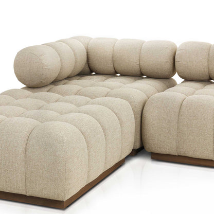 Roma Outdoor 4-Piece Sectional - Hayes Cream