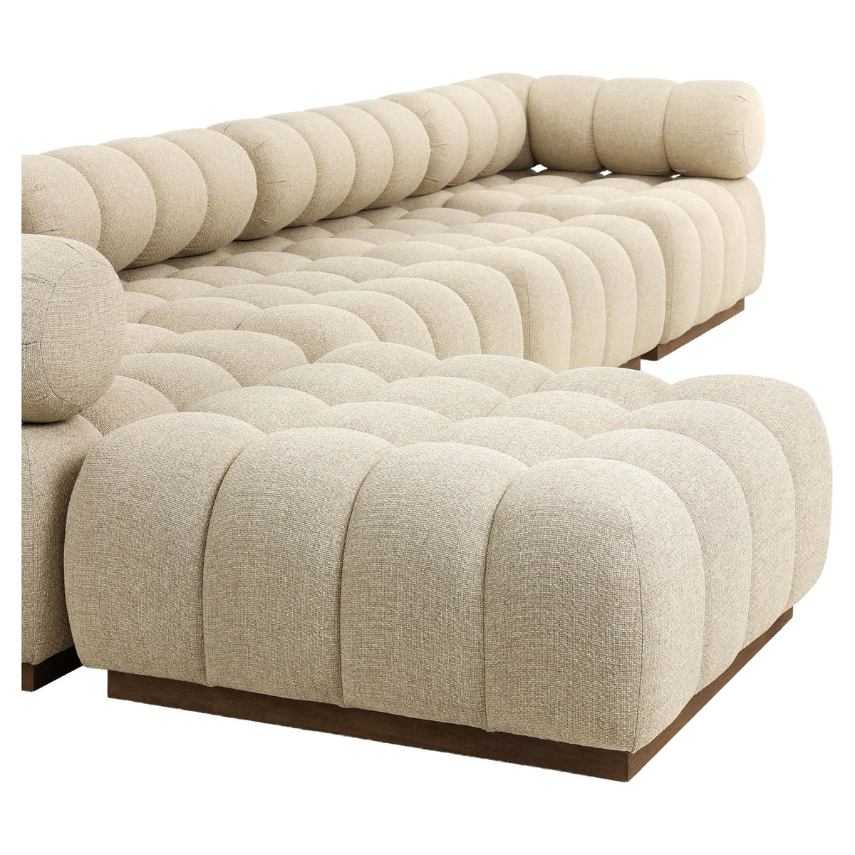 Roma Outdoor 4-Piece Sectional - Hayes Cream