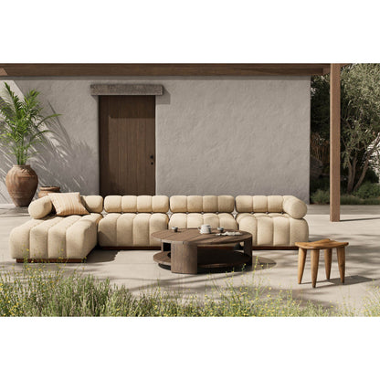 Roma Outdoor 4-Piece Sectional - Hayes Cream