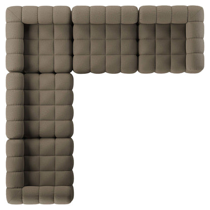 Roma Outdoor 5-Piece Sectional - Alessi Fawn