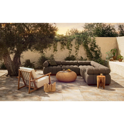Roma Outdoor 5-Piece Sectional - Alessi Fawn