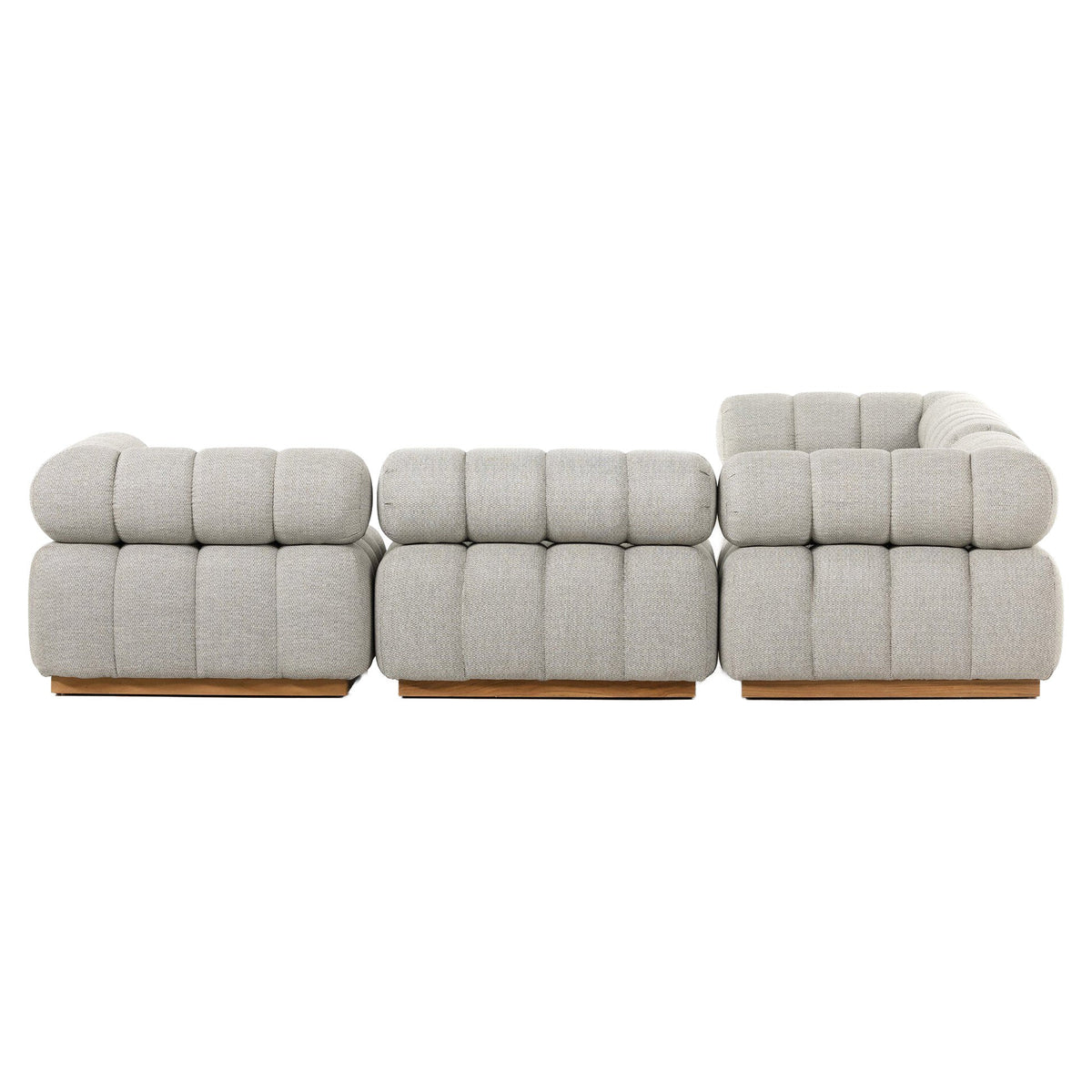 Roma Outdoor 5-Piece Sectional - Faye Ash