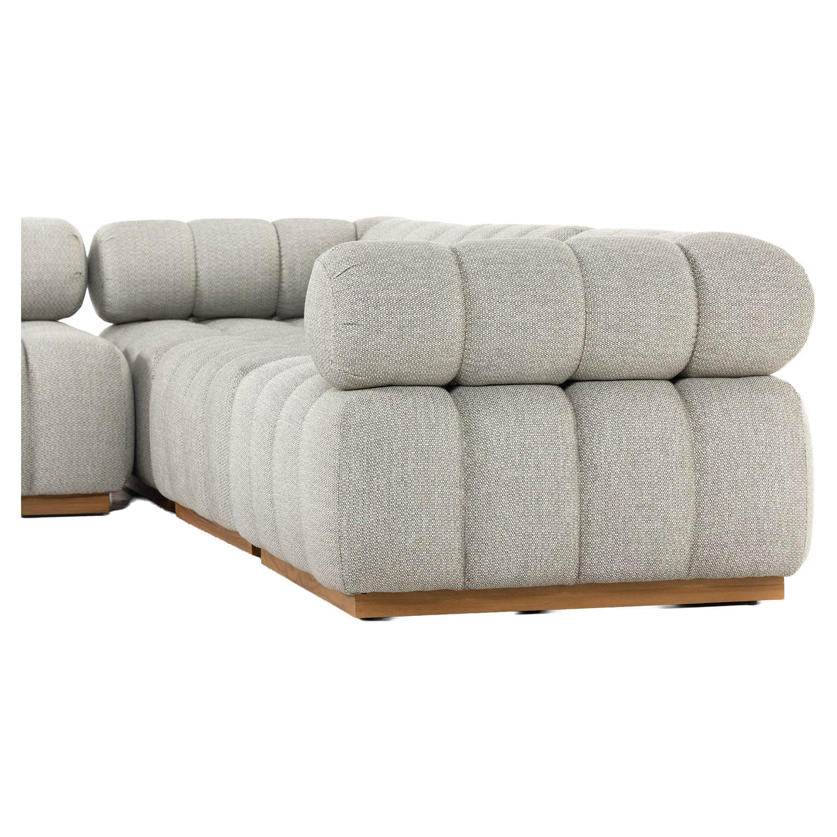 Roma Outdoor 5-Piece Sectional - Faye Ash
