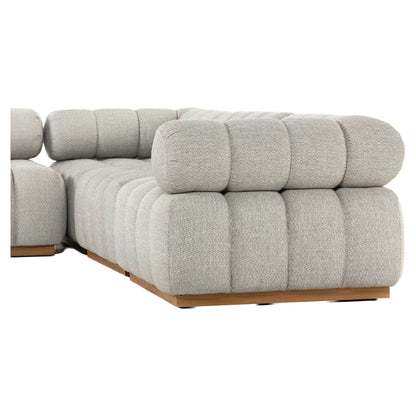 Roma Outdoor 5-Piece Sectional - Faye Ash