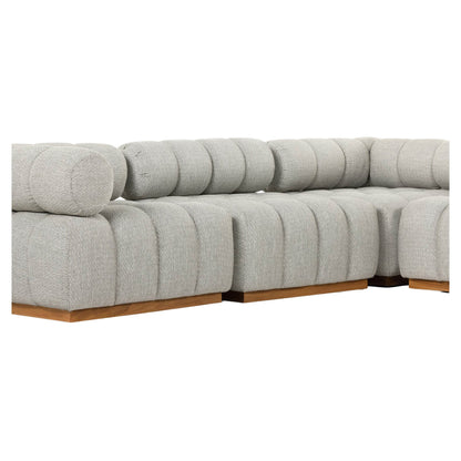 Roma Outdoor 5-Piece Sectional - Faye Ash