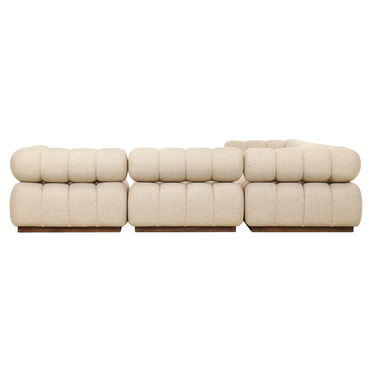 Roma Outdoor 5-Piece Sectional - Hayes Cream