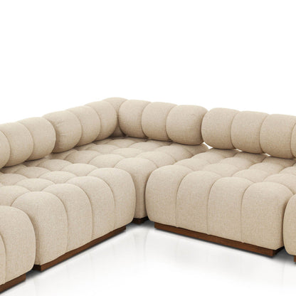 Roma Outdoor 5-Piece Sectional - Hayes Cream
