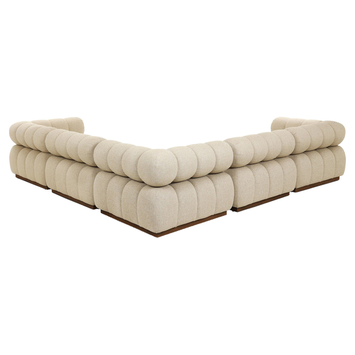 Roma Outdoor 5-Piece Sectional - Hayes Cream