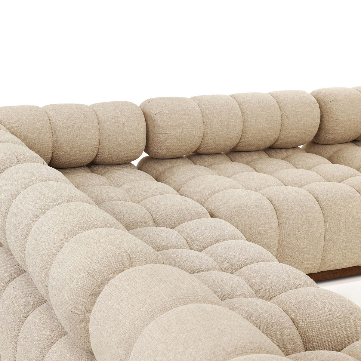 Roma Outdoor 5-Piece Sectional - Hayes Cream