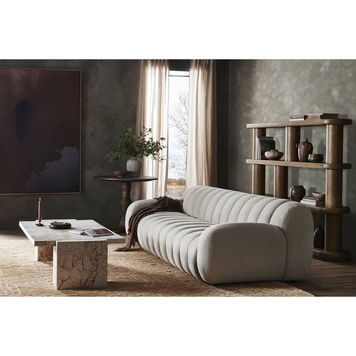 Romano Coffee Table - Desert Taupe Marble