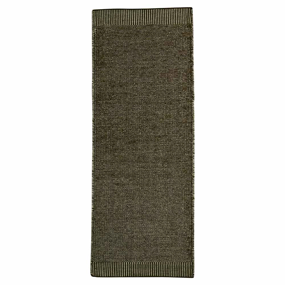 Rombo Runner Rug - Moss Green