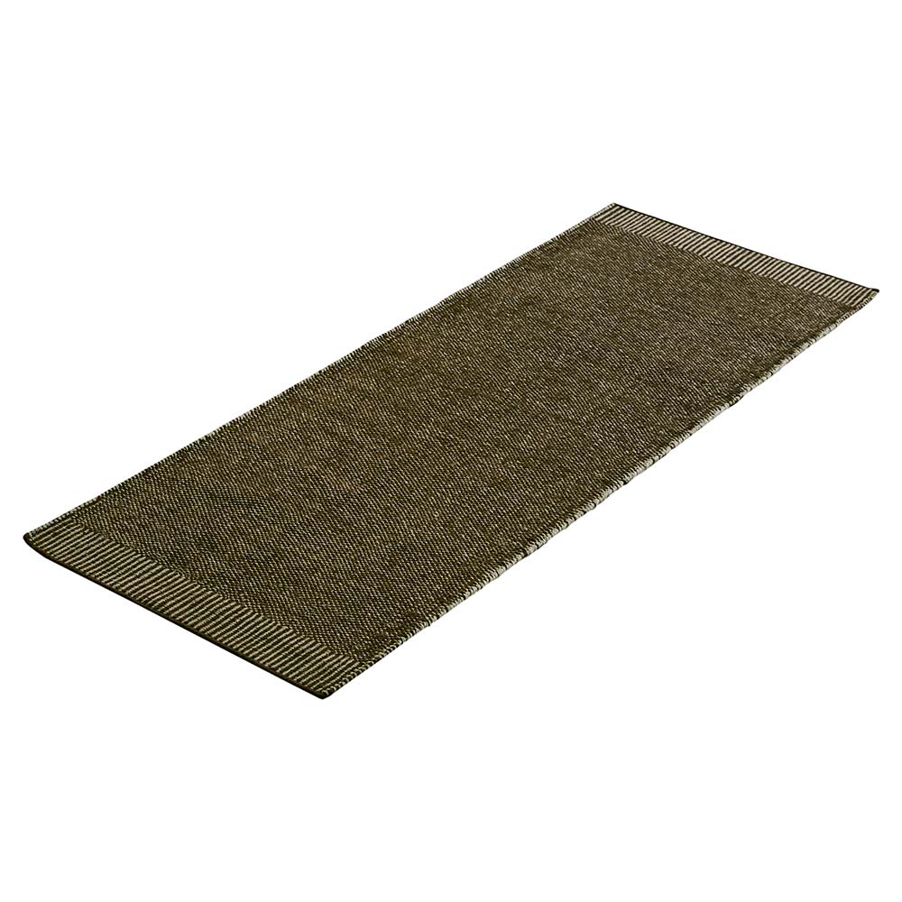Rombo Runner Rug - Moss Green
