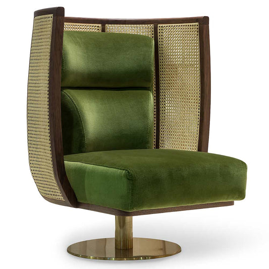 Egoista Swivel Lounge Chair - Velvet