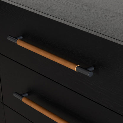 Rosedale 6 Drawer Dresser - Ebony Oak Veneer