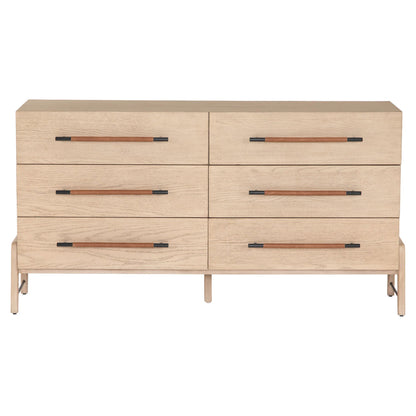 Rosedale 6 Drawer Dresser - Yucca Oak Veneer