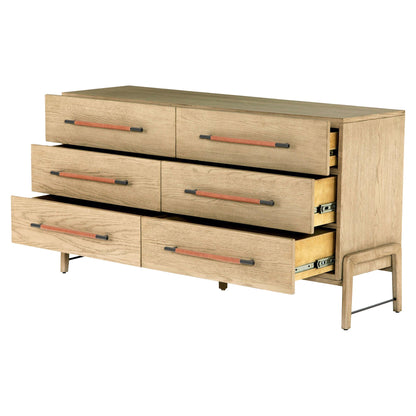 Rosedale 6 Drawer Dresser - Yucca Oak Veneer