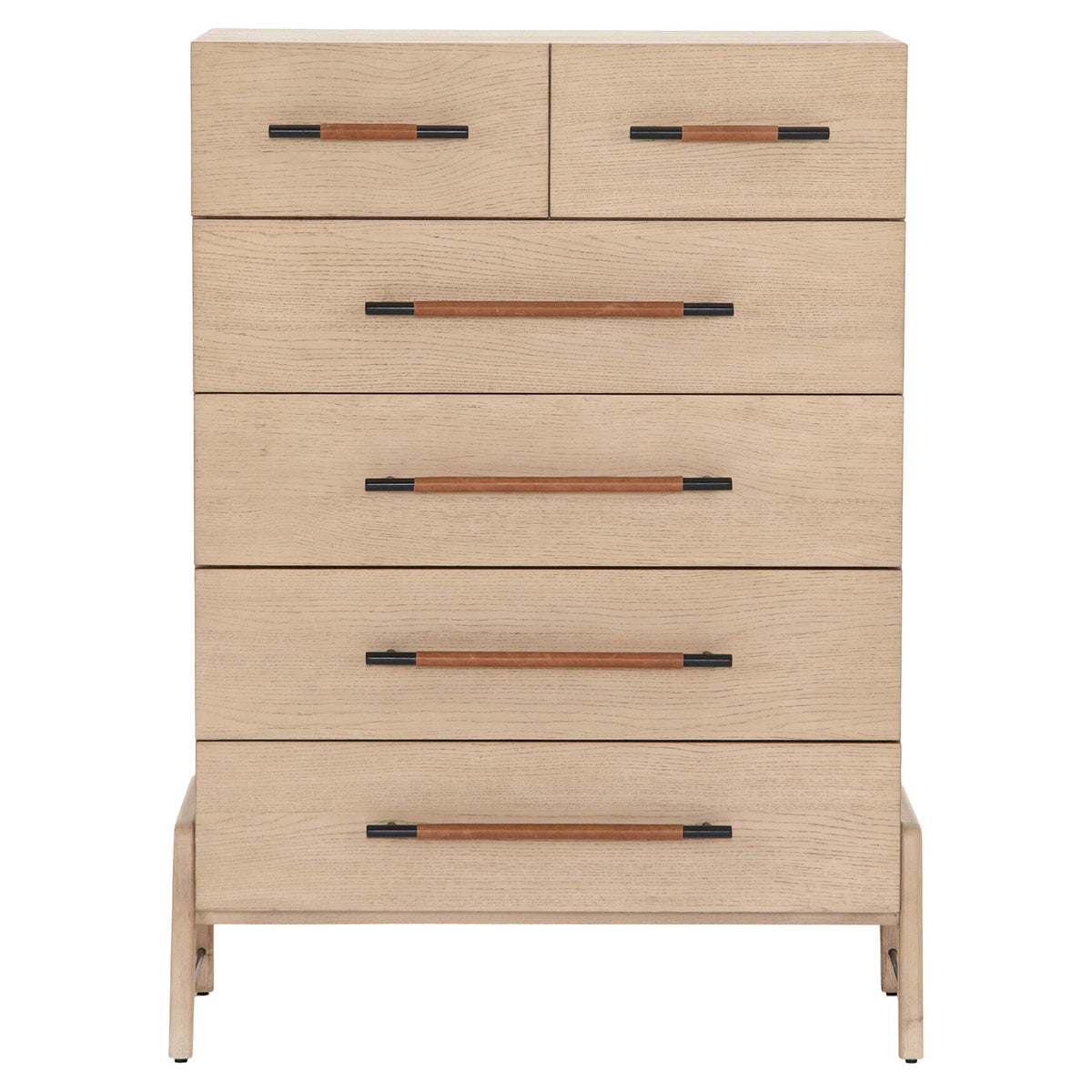 Rosedale 6 Drawer Tall Dresser - Yucca Oak Veneer