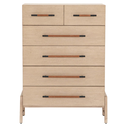 Rosedale 6 Drawer Tall Dresser - Yucca Oak Veneer