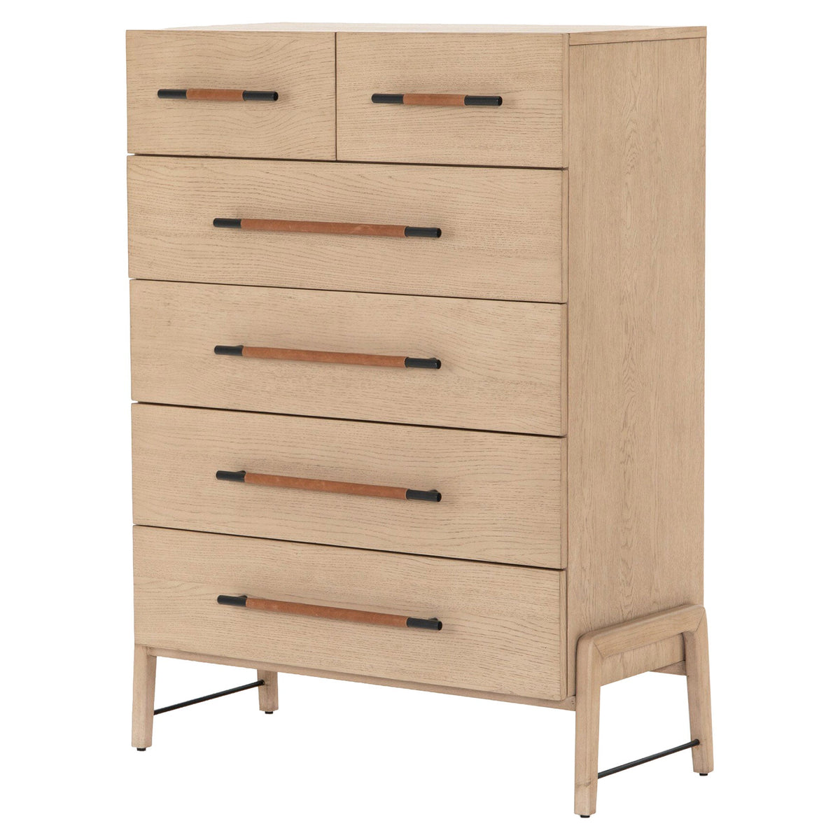 Rosedale 6 Drawer Tall Dresser - Yucca Oak Veneer