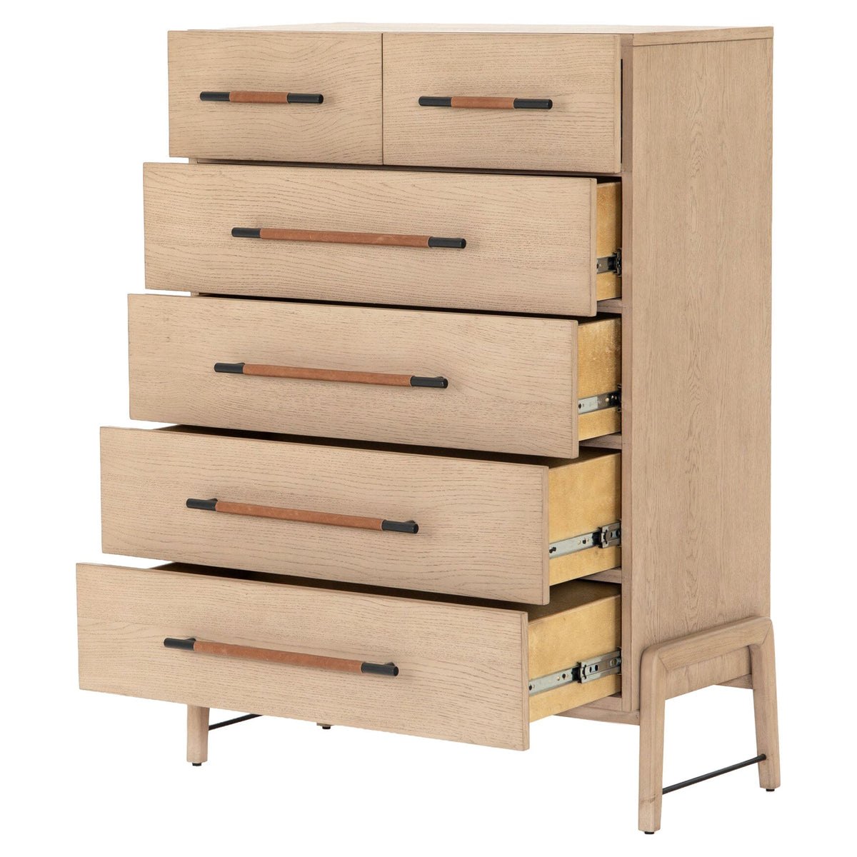 Rosedale 6 Drawer Tall Dresser - Yucca Oak Veneer
