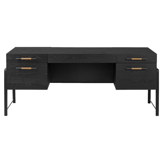 Rosedale Executive Desk - Ebony Oak Veneer