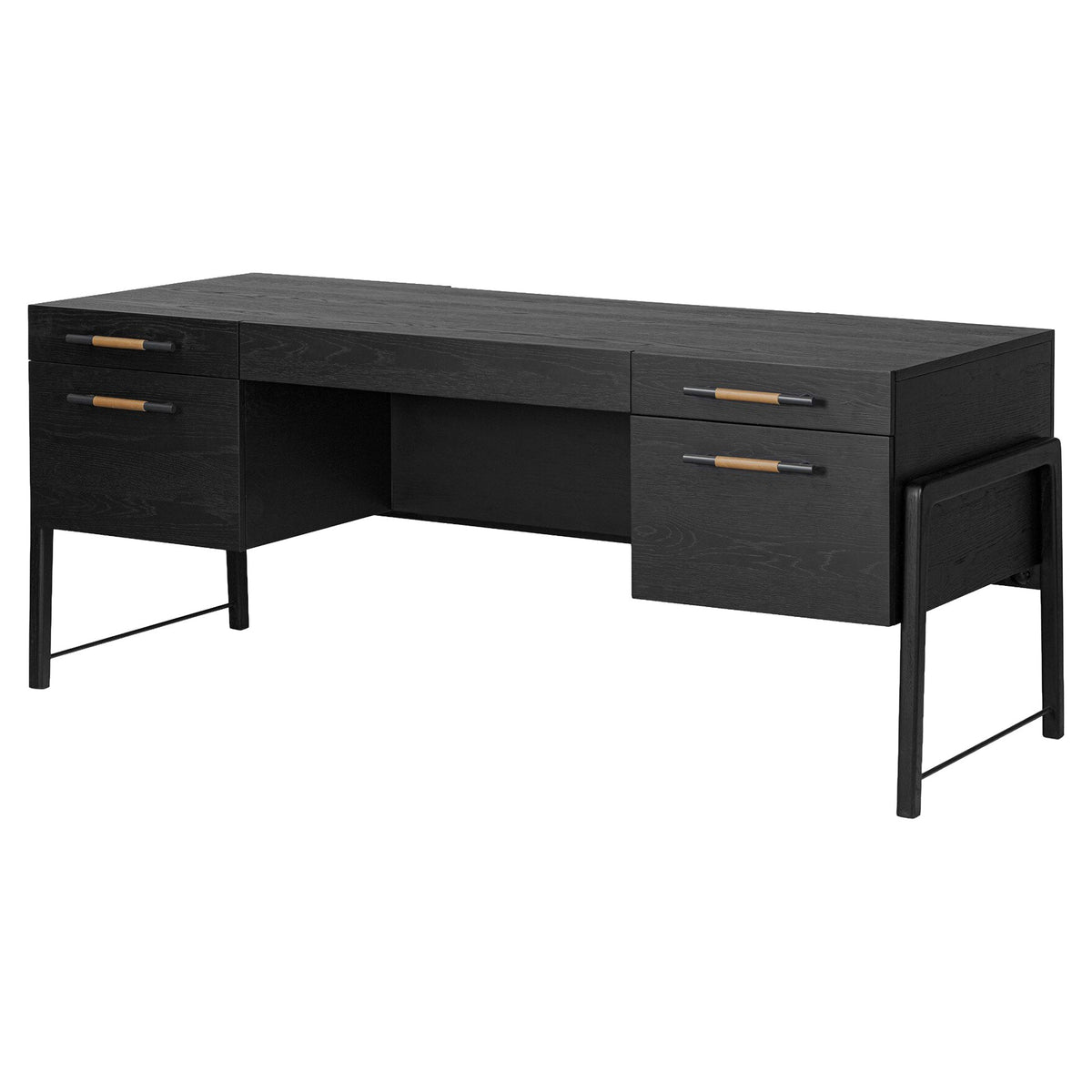 Rosedale Executive Desk - Ebony Oak Veneer