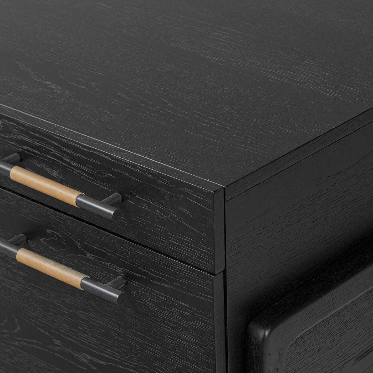 Rosedale Executive Desk - Ebony Oak Veneer