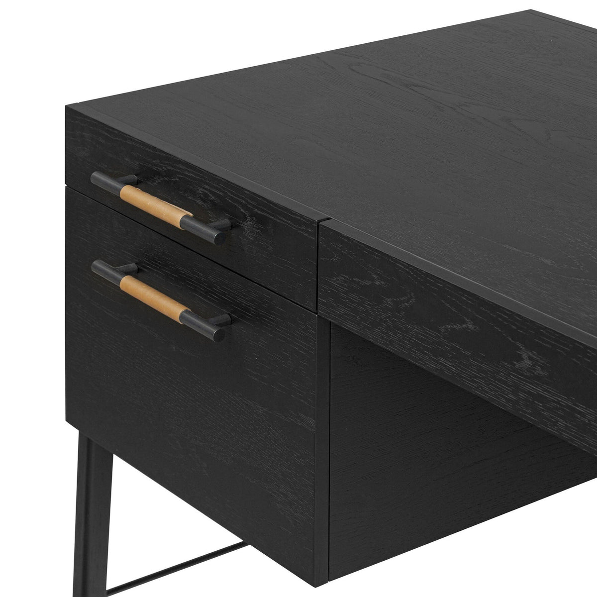 Rosedale Executive Desk - Ebony Oak Veneer