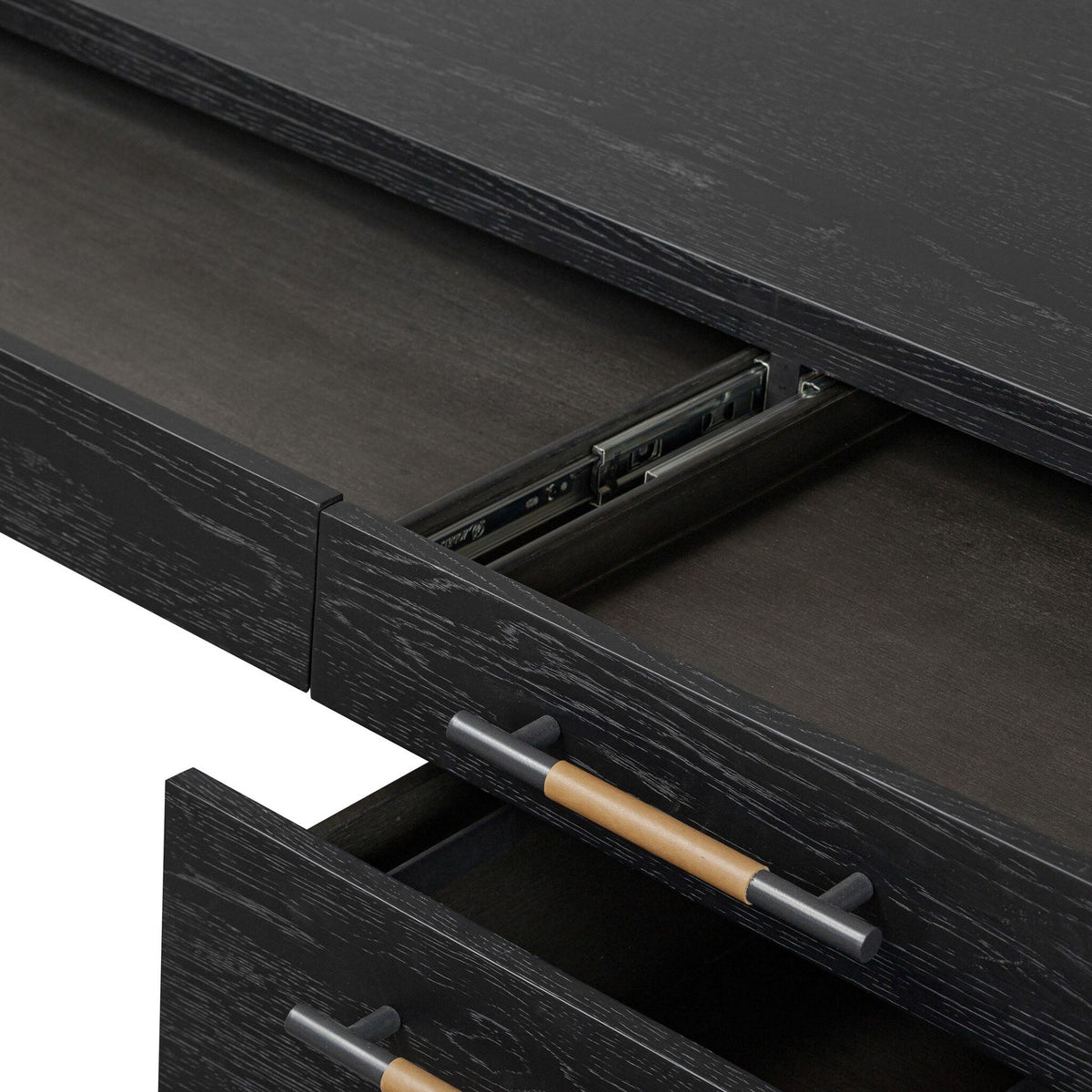 Rosedale Executive Desk - Ebony Oak Veneer
