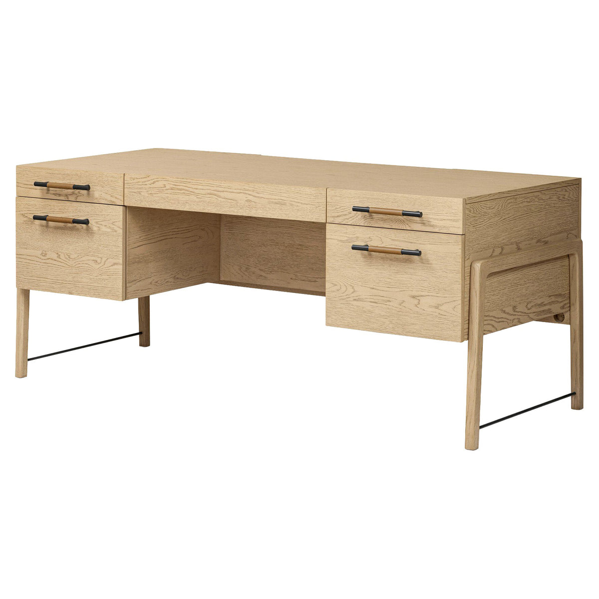 Rosedale Executive Desk - Yucca Oak Veneer