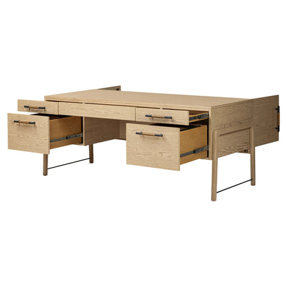 Rosedale Executive Desk - Yucca Oak Veneer