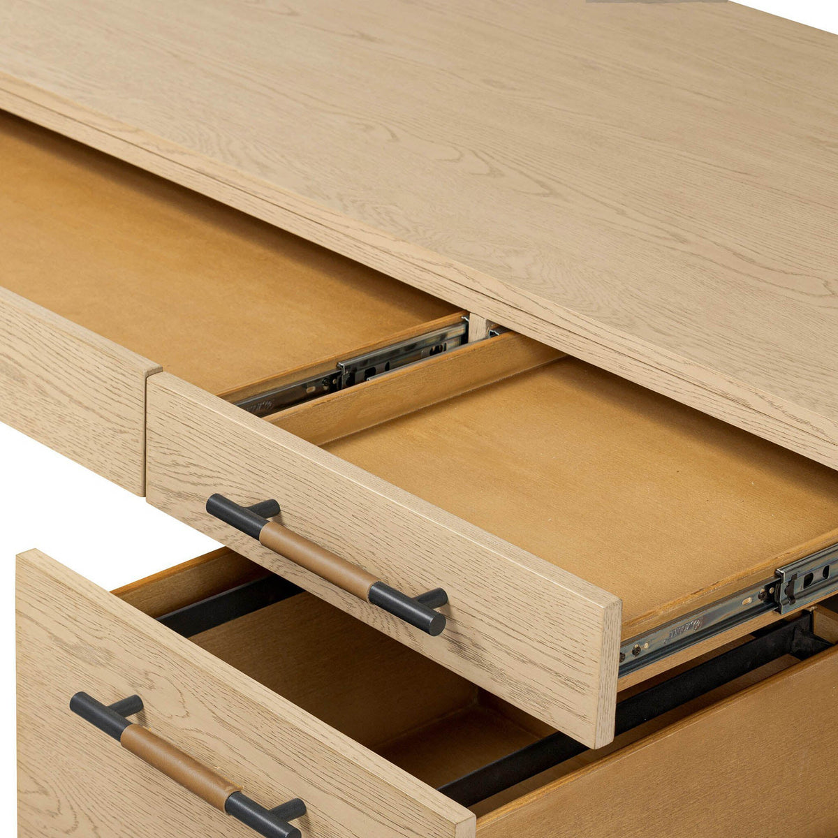 Rosedale Executive Desk - Yucca Oak Veneer