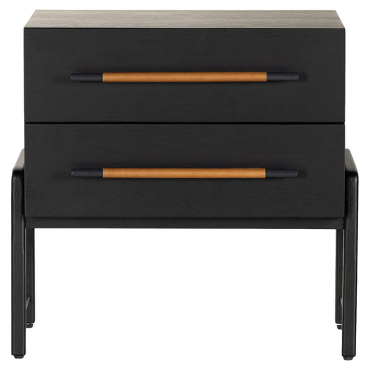 Rosedale Nightstand - Ebony Oak Veneer