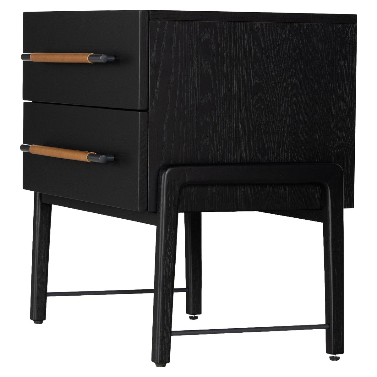 Rosedale Nightstand - Ebony Oak Veneer