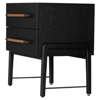 Rosedale Nightstand - Ebony Oak Veneer
