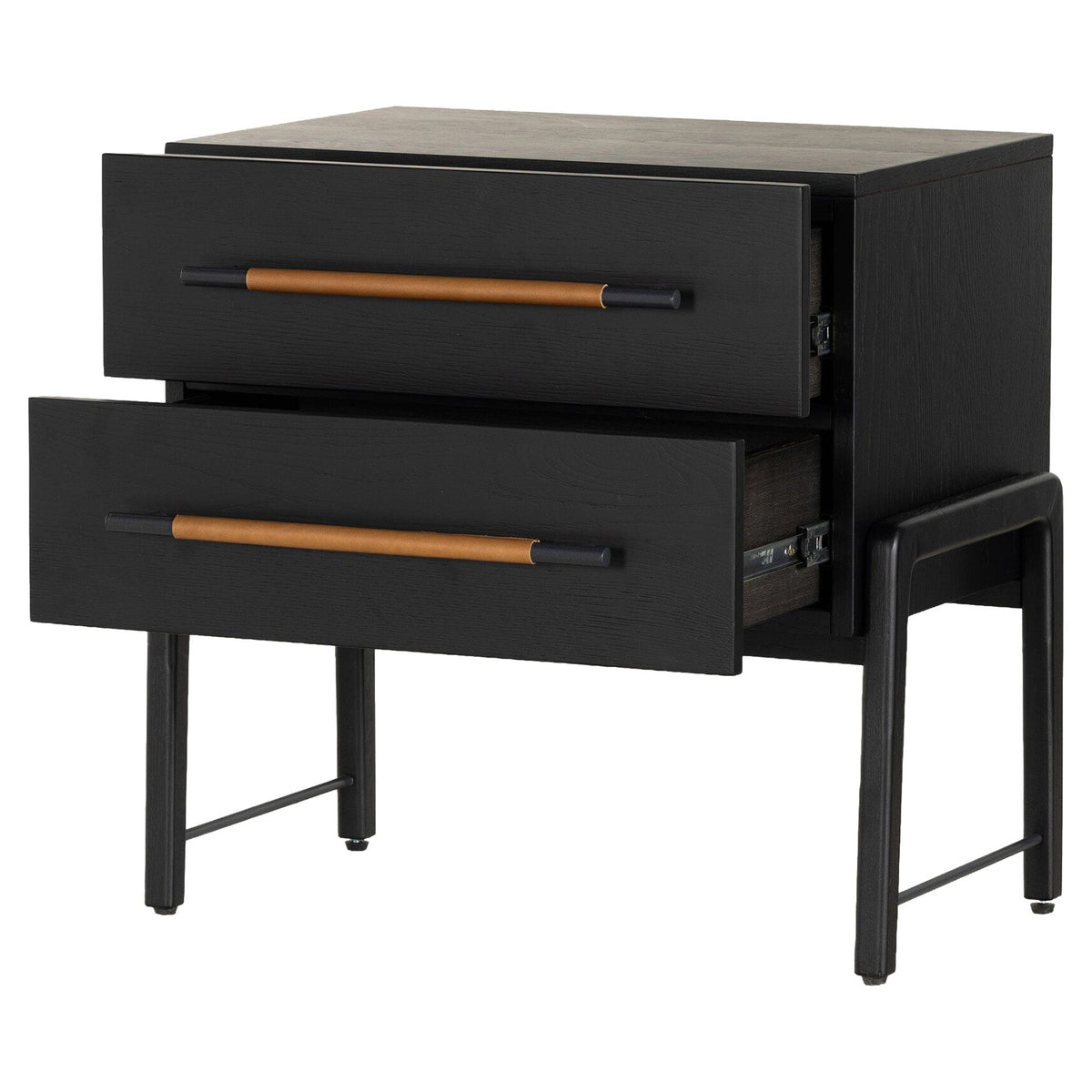 Rosedale Nightstand - Ebony Oak Veneer