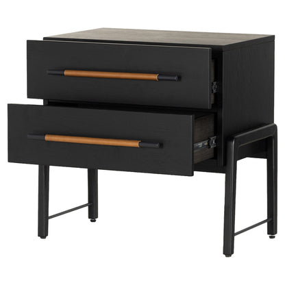 Rosedale Nightstand - Ebony Oak Veneer