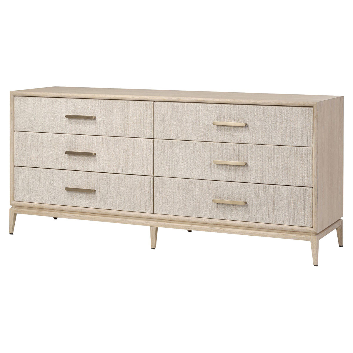 Rosenell 6 Drawer Dresser - Natural Paper Cord
