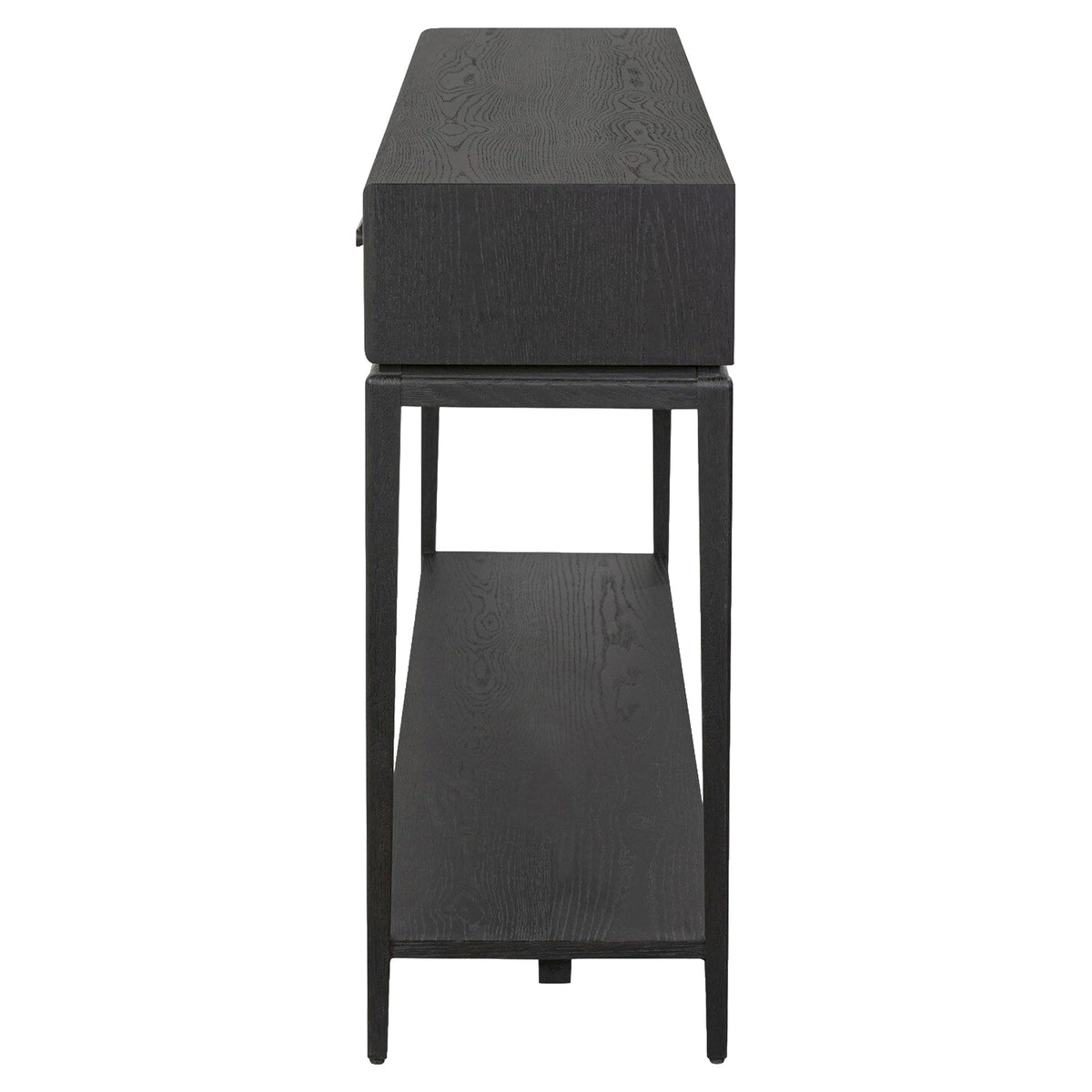 Rosenell Console Table - Black Oak Solid