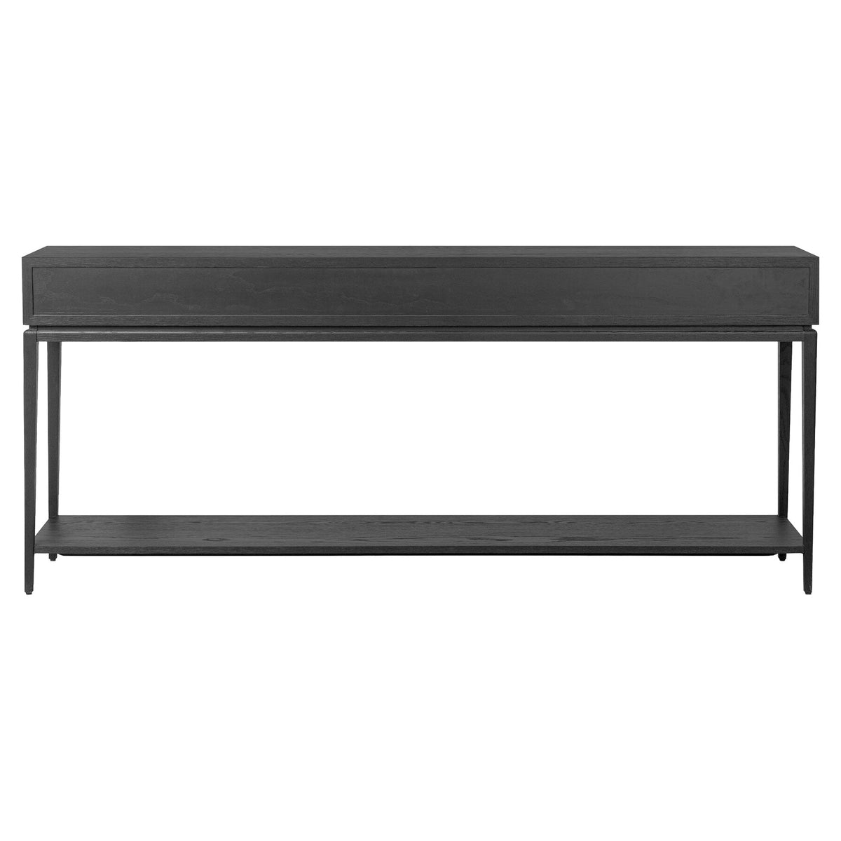 Rosenell Console Table - Black Oak Solid