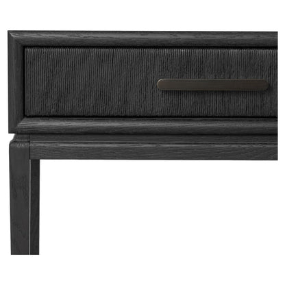Rosenell Console Table - Black Oak Solid
