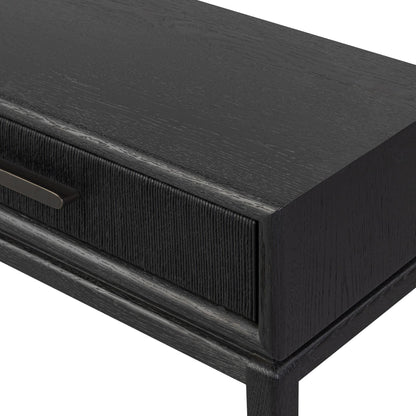 Rosenell Console Table - Black Oak Solid