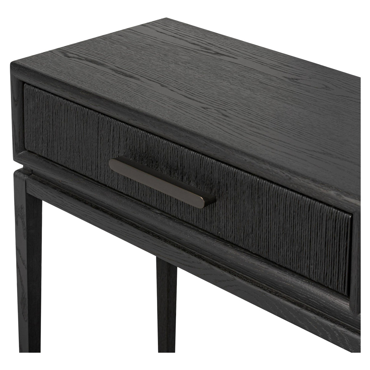 Rosenell Console Table - Black Oak Solid