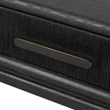 Rosenell Console Table - Black Oak Solid