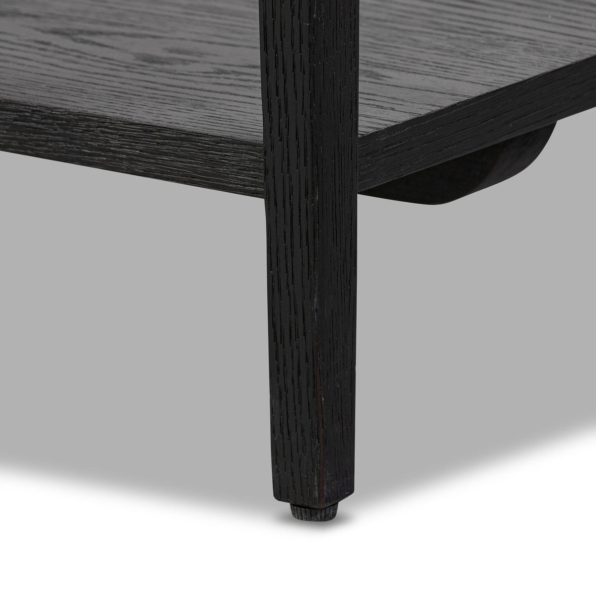 Rosenell Console Table - Black Oak Solid