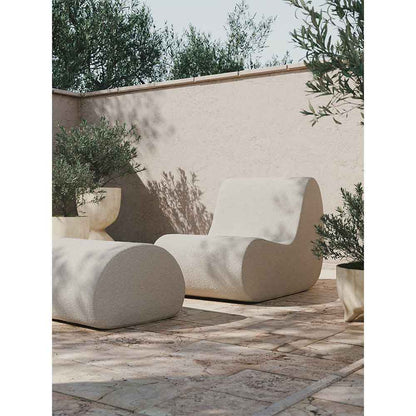 Rouli Outdoor Modular Sofa - Pouf, Off-White