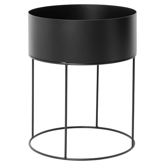 Round Plant Box - Black