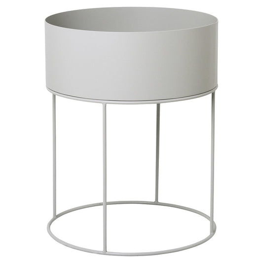 Round Plant Box - Light Gray