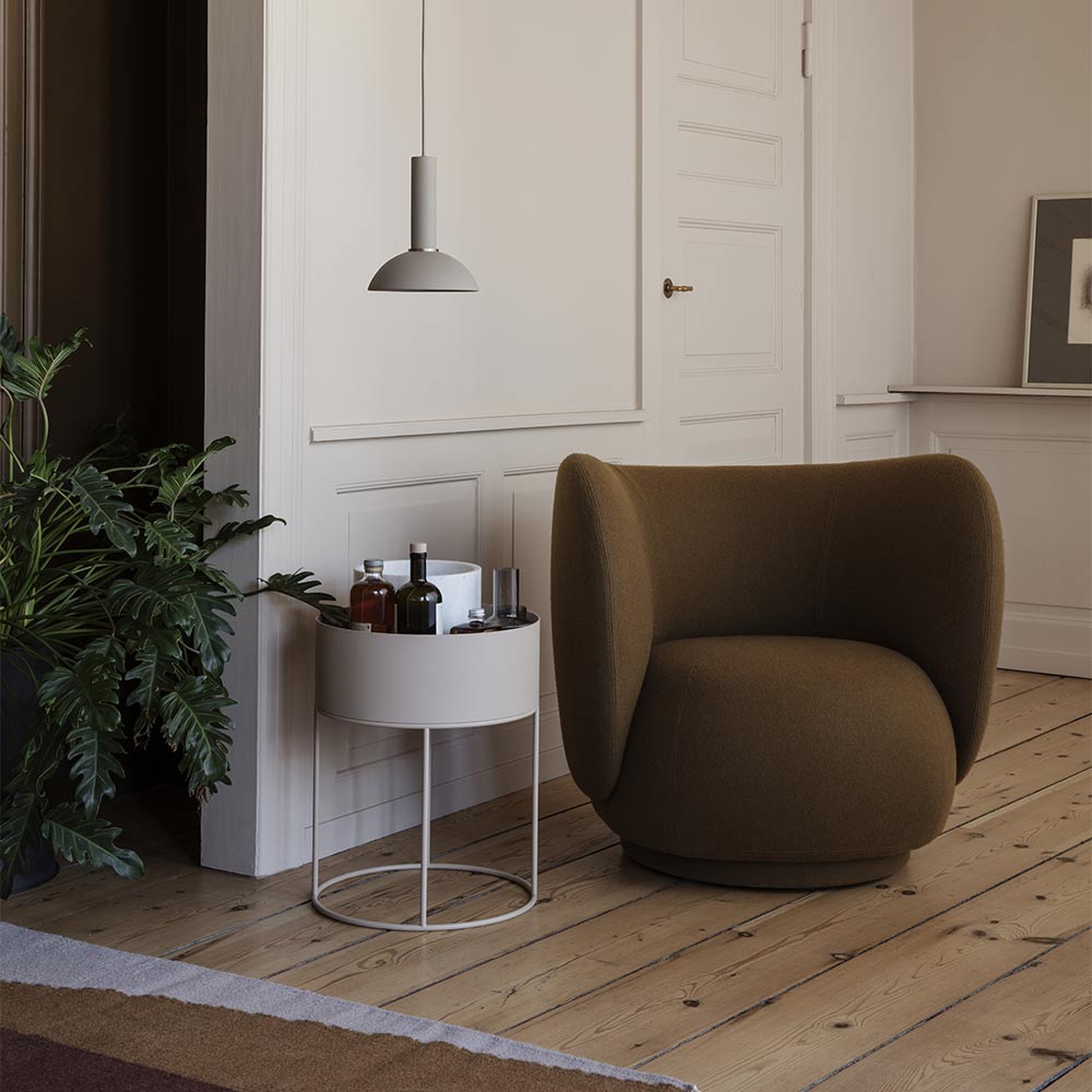 Round Plant Box - Cashmere