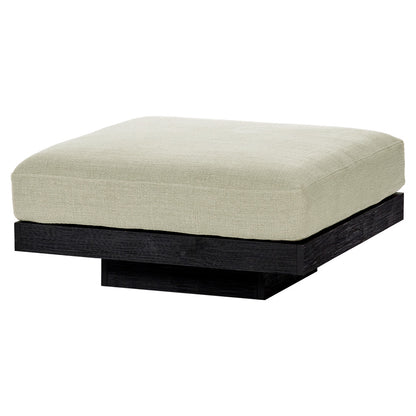 Rudolph Ottoman - Sand Cushions, Black Oak Base